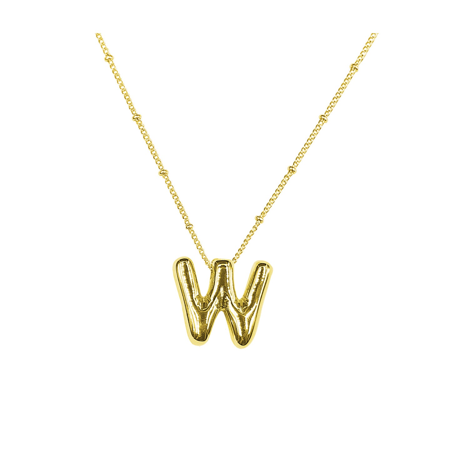 Damen Halskette mit geschwungenem Minimalisten-Anhänger und hochwertiger Gliederkette Shop Nory