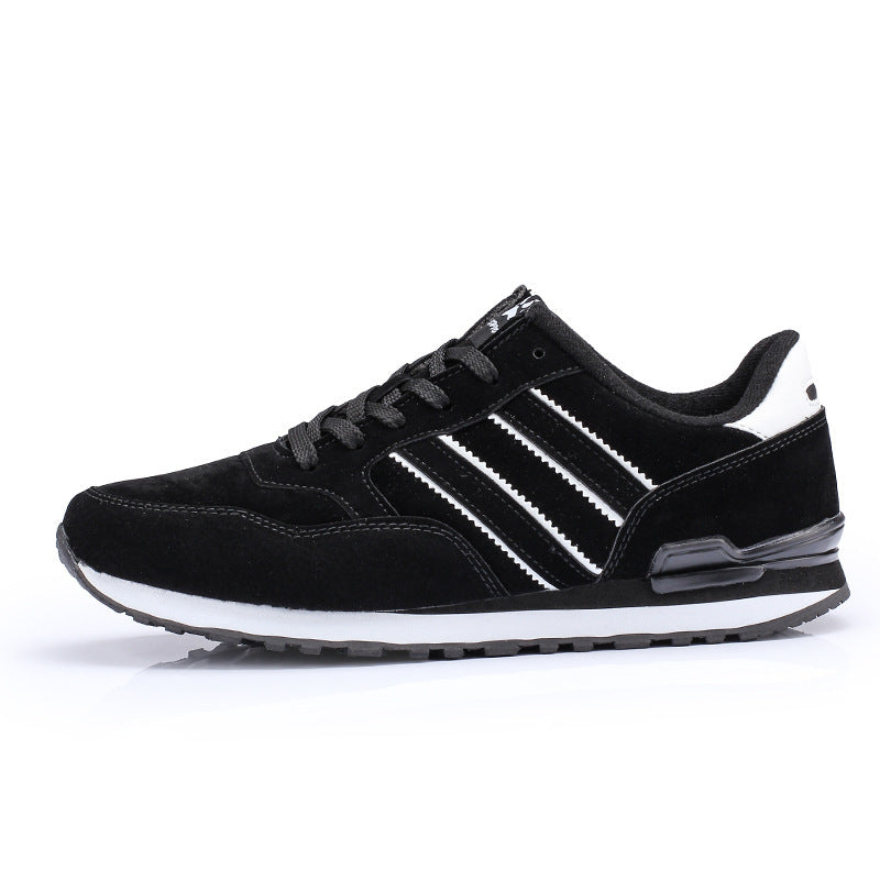 Herren Retro-Suede-Laufsneaker mit gepolstertem Fersenkragen und profilierter Gummisohle Shopy Nory