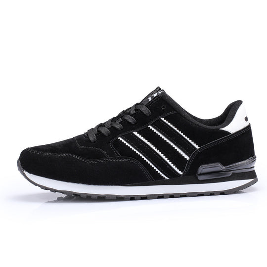 Herren Retro-Suede-Laufsneaker mit gepolstertem Fersenkragen und profilierter Gummisohle Shopy Nory