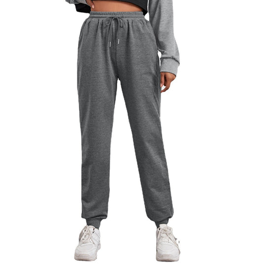Damen nan relaxed Highwaist-Jogginghose mit elastischem Bund, Kordelzug und gerippten Saumbündchen Shop Nory