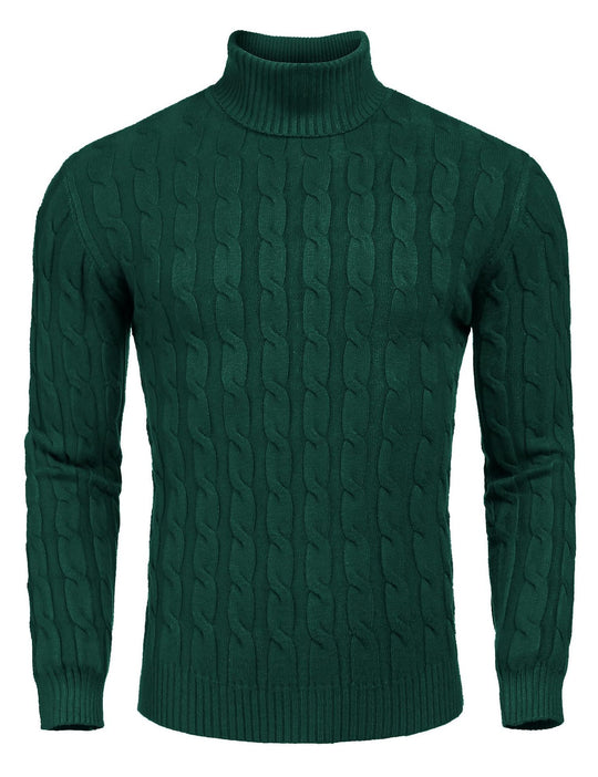 Herren Feinstrickpullover mit hohem Kragen