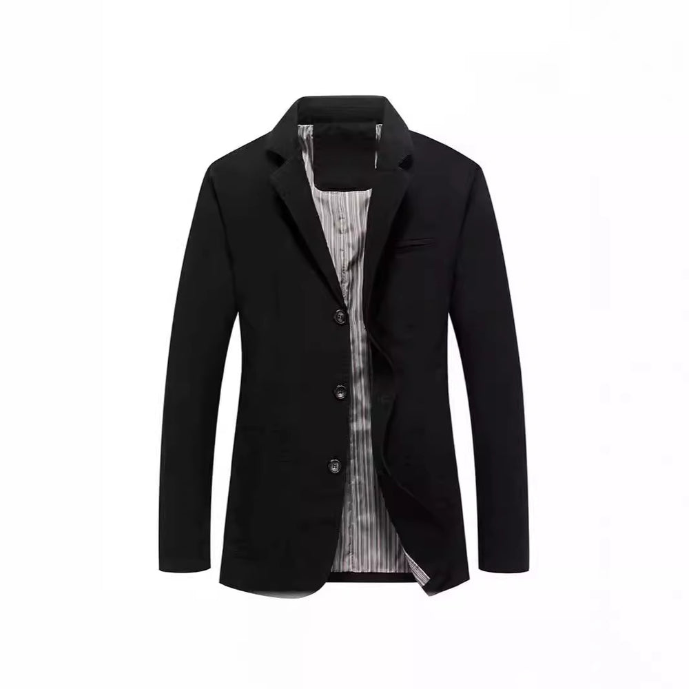 Herren Sakko im Casual-Stil mit Drei-Knopf-Front und aufgesetzten Taschen Shop Nory