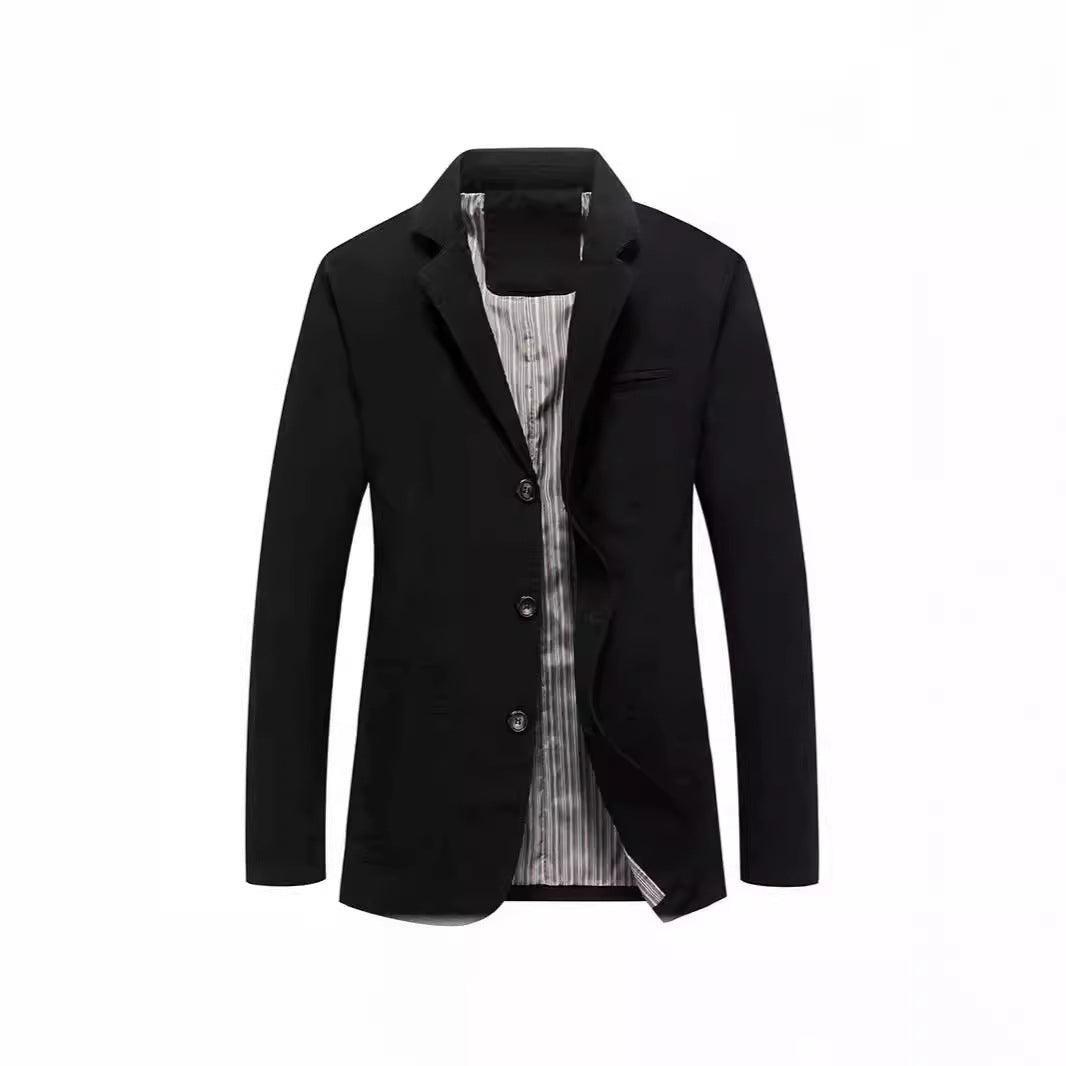 Herren Sakko im Casual-Stil mit Drei-Knopf-Front und aufgesetzten Taschen Shop Nory