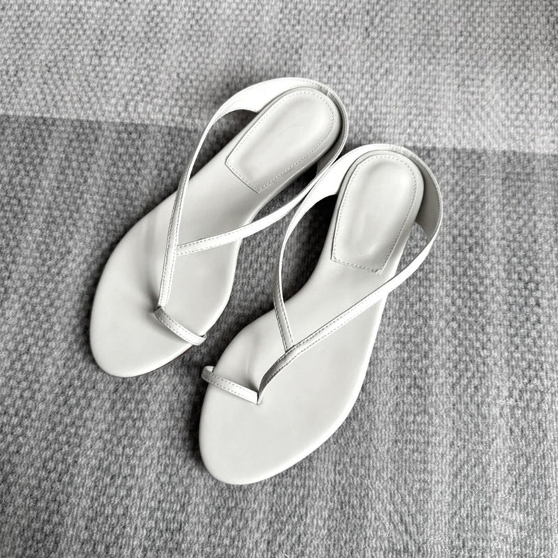Damen Elegante Zehentrenner-Sandalen mit modischem Riemendesign