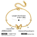 Damen Armband mit filigranem Schmetterlingsdesign aus hypoallergenem Edelstahl Shop Nory