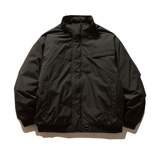 Herren Minimalistische Thermo‑Bomberjacke mit verdeckter Frontblende, hohem Stehkragen und Utility‑D‑Ring Shop Nory