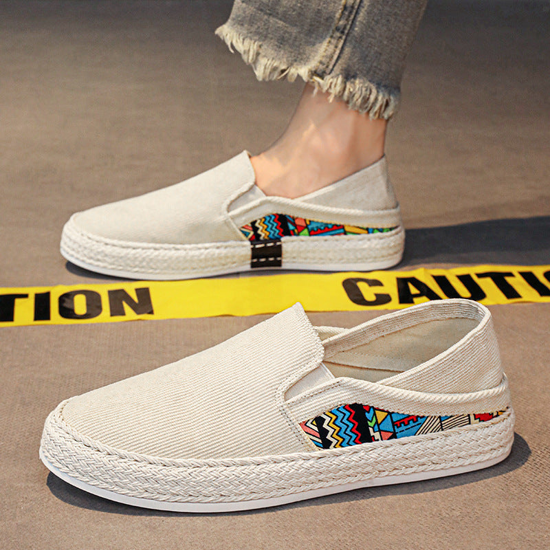 Damen Slip-On Schuhe aus strapazierfähigem Canvas