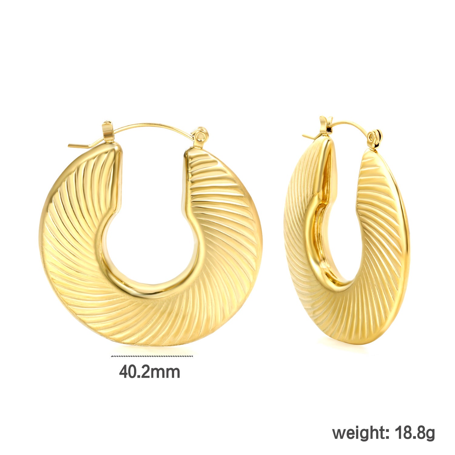 Damen Edelstahl Creolen mit innovativem Bambusdesign Shop Nory