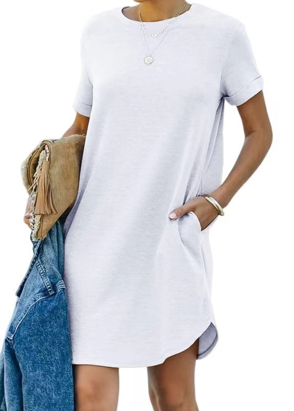 Damen Casual Kleid mit praktischen Taschen