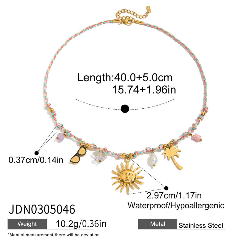 Damen Halsschmuck mit Verspieltem Charm-Design und Hypoallergener Edelstahlverarbeitung Shop Nory