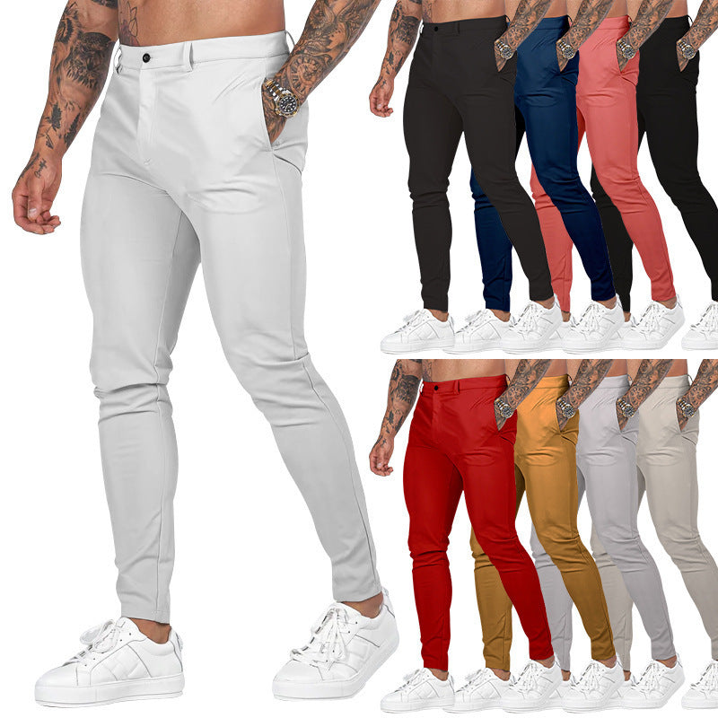 Herren Slim-Fit Stretch-Chino mit schmal zulaufendem Bein und dezenten Eingrifftaschen Shop Nory