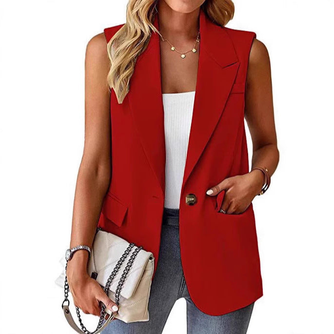 Damen Stylischer Blazer-Weste