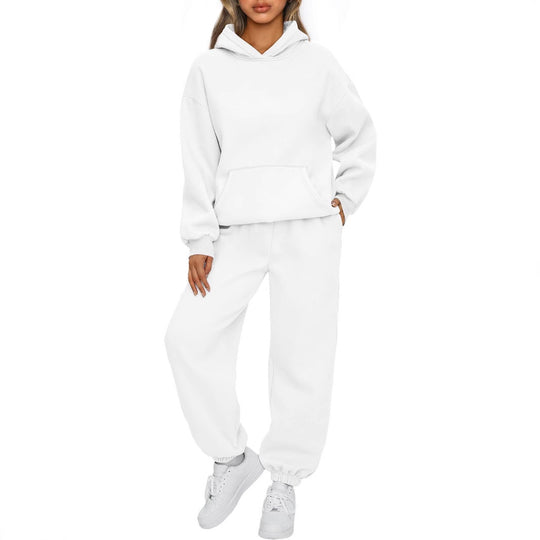 Damen nan Oversized Hoodie- und Jogginghose-Set aus weicher Baumwollmischung Shop Nory
