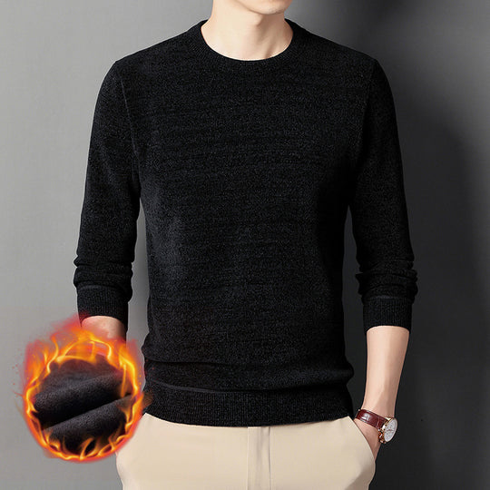 Herren Feinstrick-Thermopullover mit Thermo-Fleece-Innenfutter und schmaler Passform Shop Nory