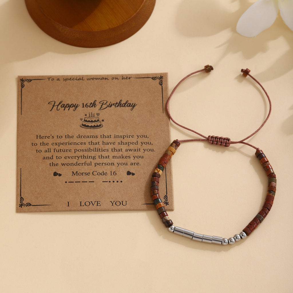 Damen Morse-Code Armband Shop Nory