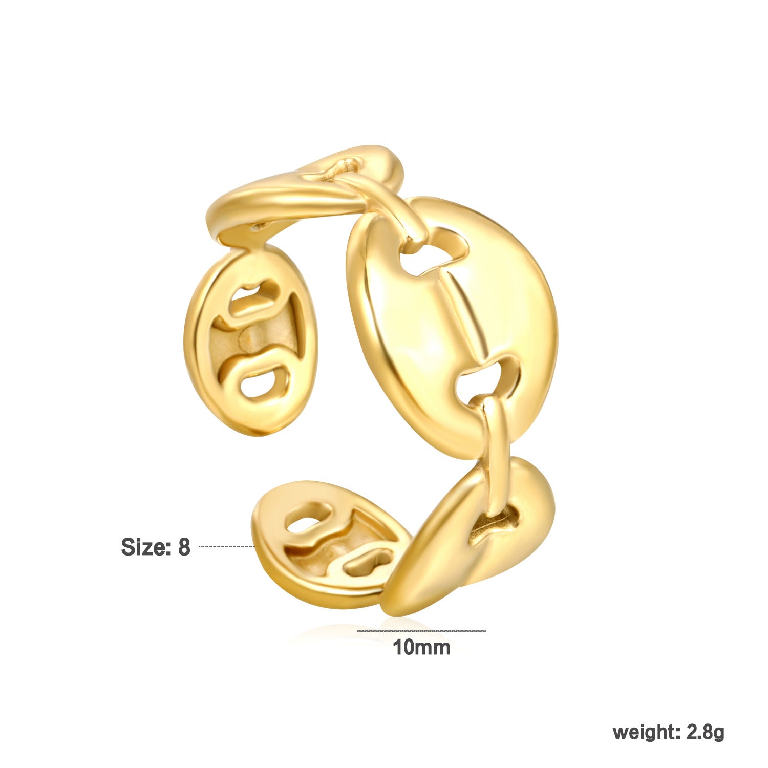 Damen Zierlicher Ring im Pflanzenmotiv Shop Nory