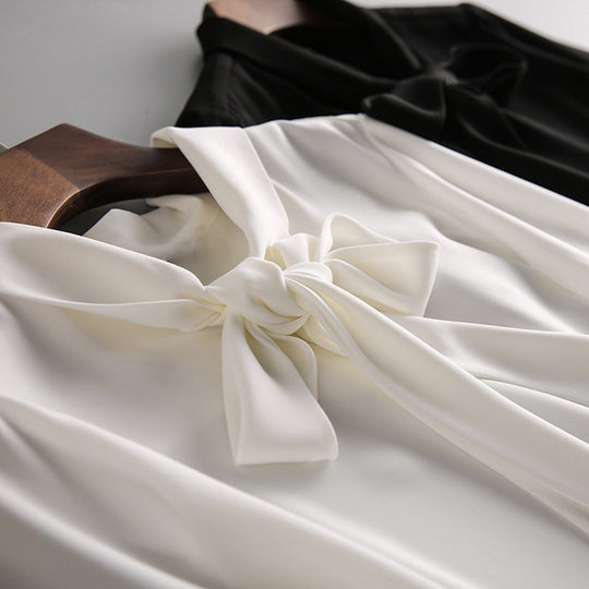 Damen Elegante Bluse mit Schleifendetail Shop Nory 1789268628
