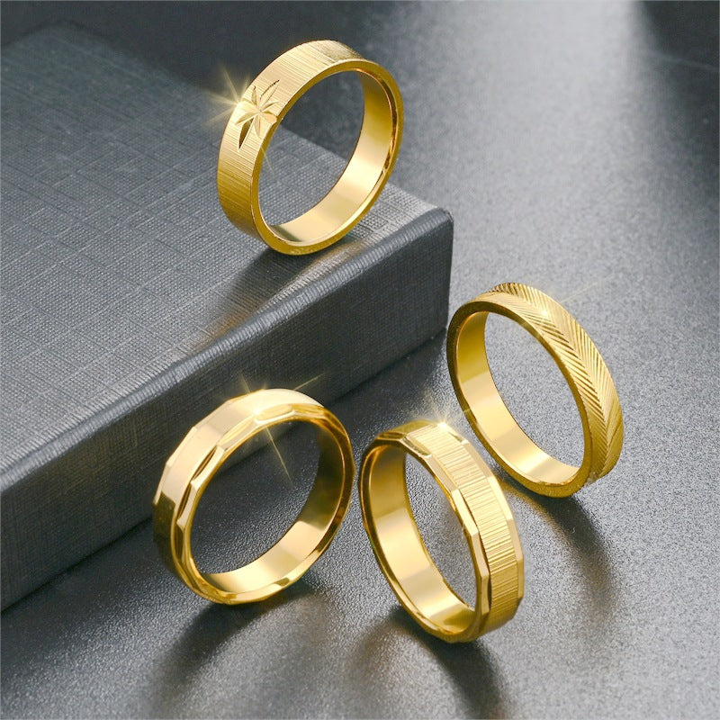 Herren Ring mit kunstvoller Linienstruktur Shop Nory