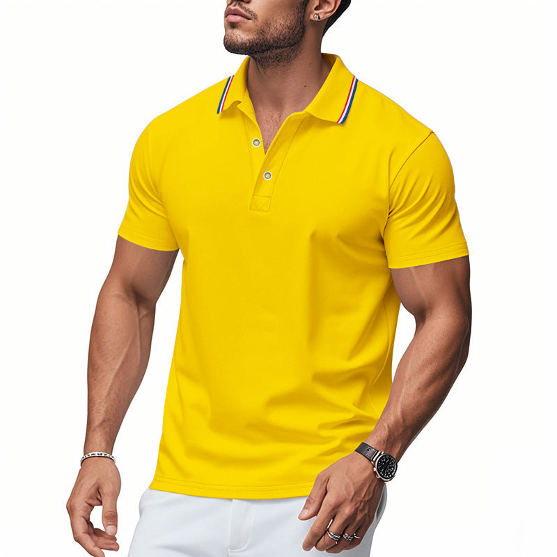 Herren Poloshirt mit modernem Kragen und feuchtigkeitsregulierender Technologie