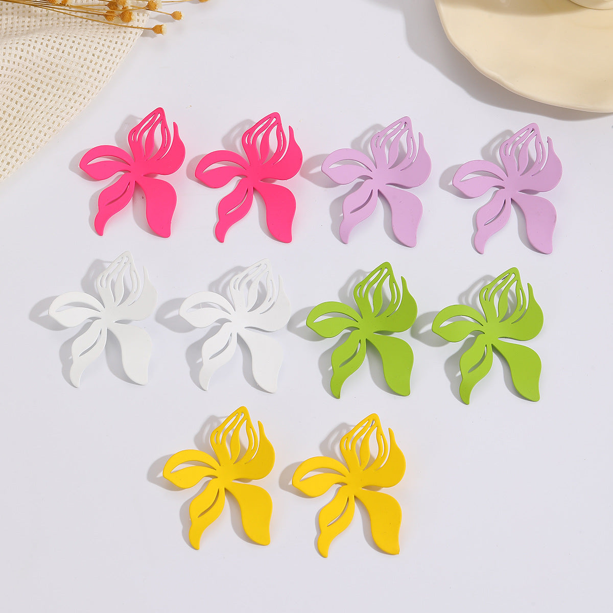 Damen Ohrclips im floralen Größen-Look Shop Nory