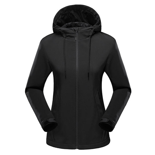 Damen taillierte Softshelljacke mit Kapuze und wasserabweisender Membran Shop Nory