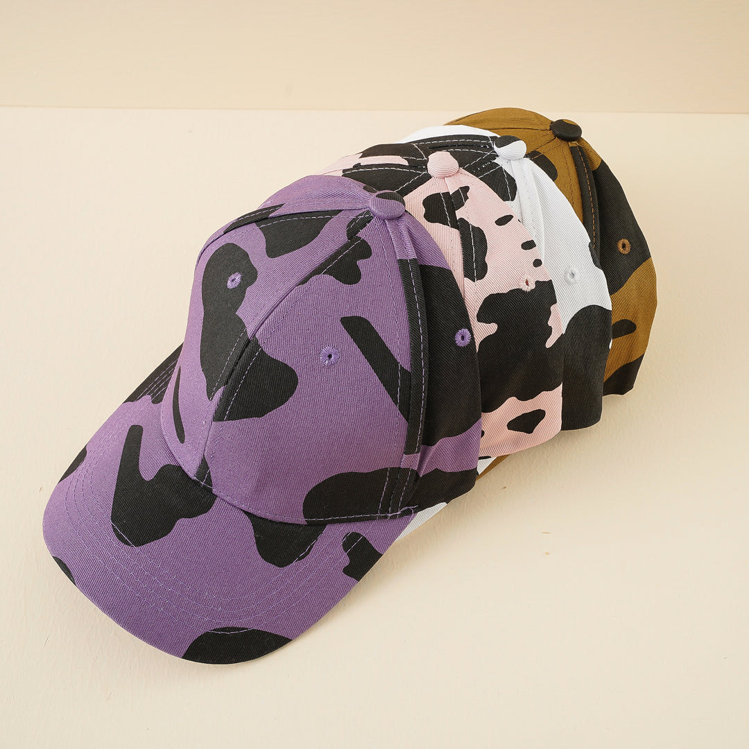 Damen Baseballcap mit verstellbarem Riemen und Kuhmuster Shop Nory