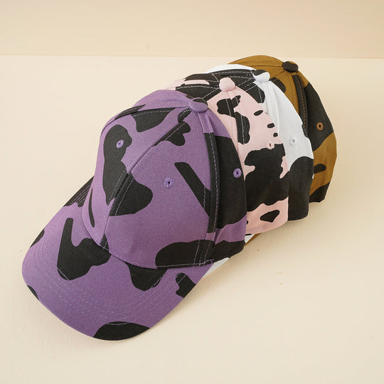 Damen Baseballcap mit verstellbarem Riemen und Kuhmuster Shop Nory