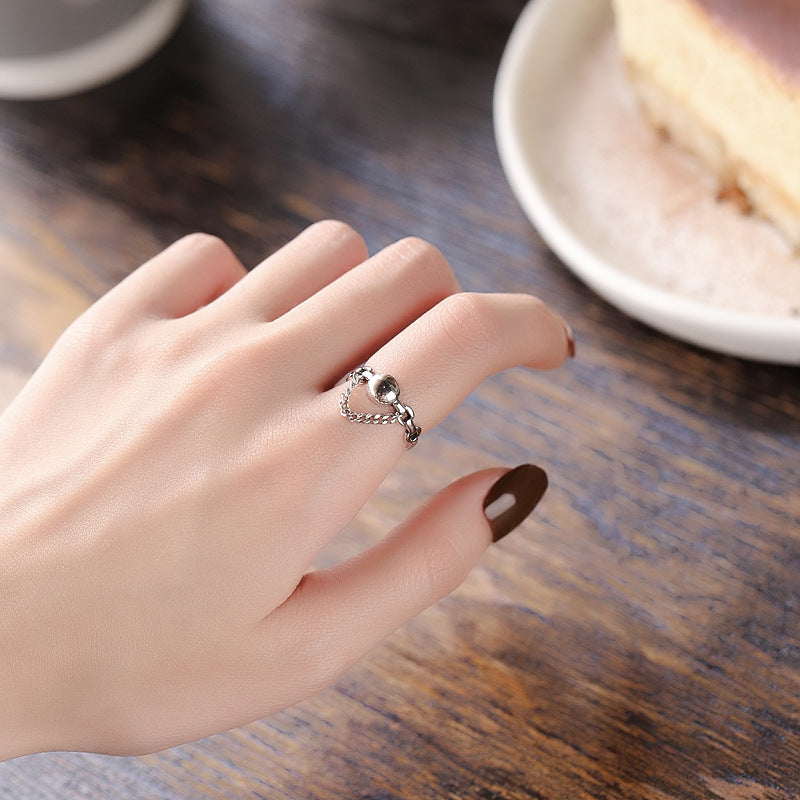 Damenring mit modernem Kettendesign Shop Nory