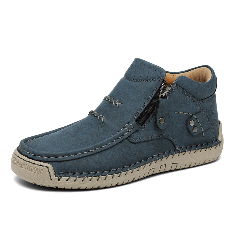 Herren Bequeme und modische Stiefeletten mit Reißverschluss
