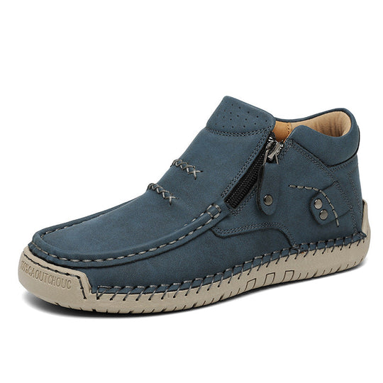 Herren Bequeme und modische Stiefeletten mit Reißverschluss