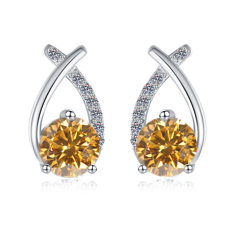 Damen Ohrringe mit funkelndem Kristall und elegantem Design Shop Nory