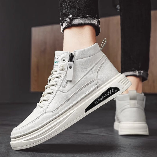 Herren modische High-Top Sneakers mit praktischer seitlicher Reißverschlussöffnung und Hochleistungssohle