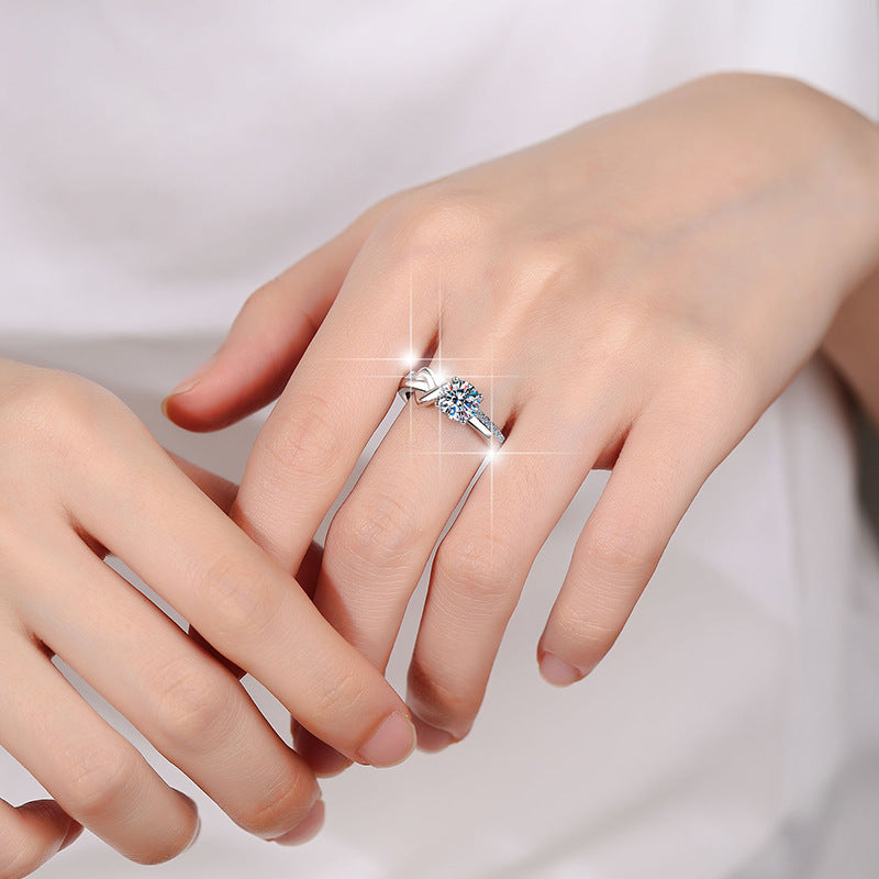 Damen Verlobungsring mit funkelndem Zirkonia und elegantem Design Shop Nory