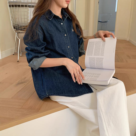 Damen Jeanshemd Shop Nory