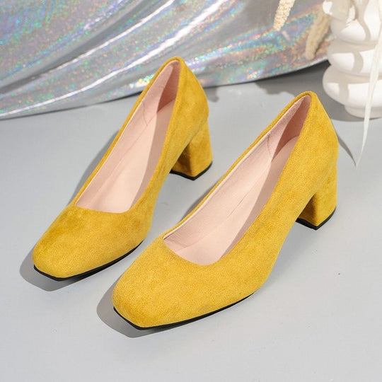 Damen Komfortable Blockabsatz-Pumps