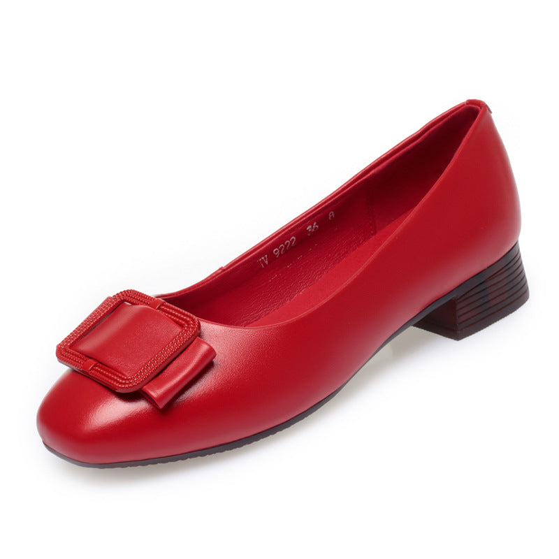 Damen Komfortable und elegante Ballerinas mit modischem Schnallen-Detail