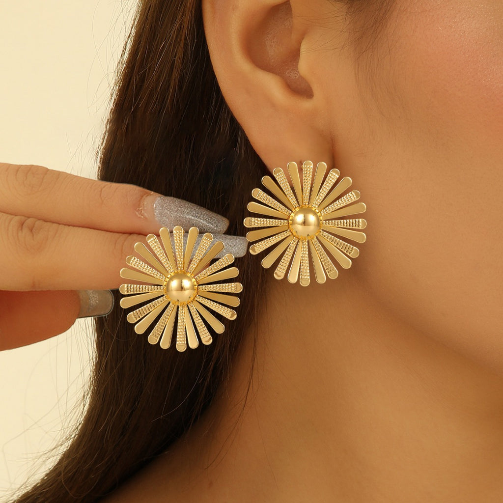 Damen Ohrringe im exklusiven Sonnenblumen-Stil Shop Nory