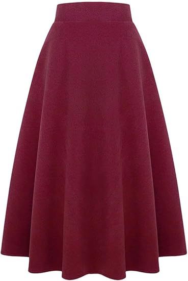 Damen Schwingender A-Linien Rock im modischen Karomuster Shopnory
