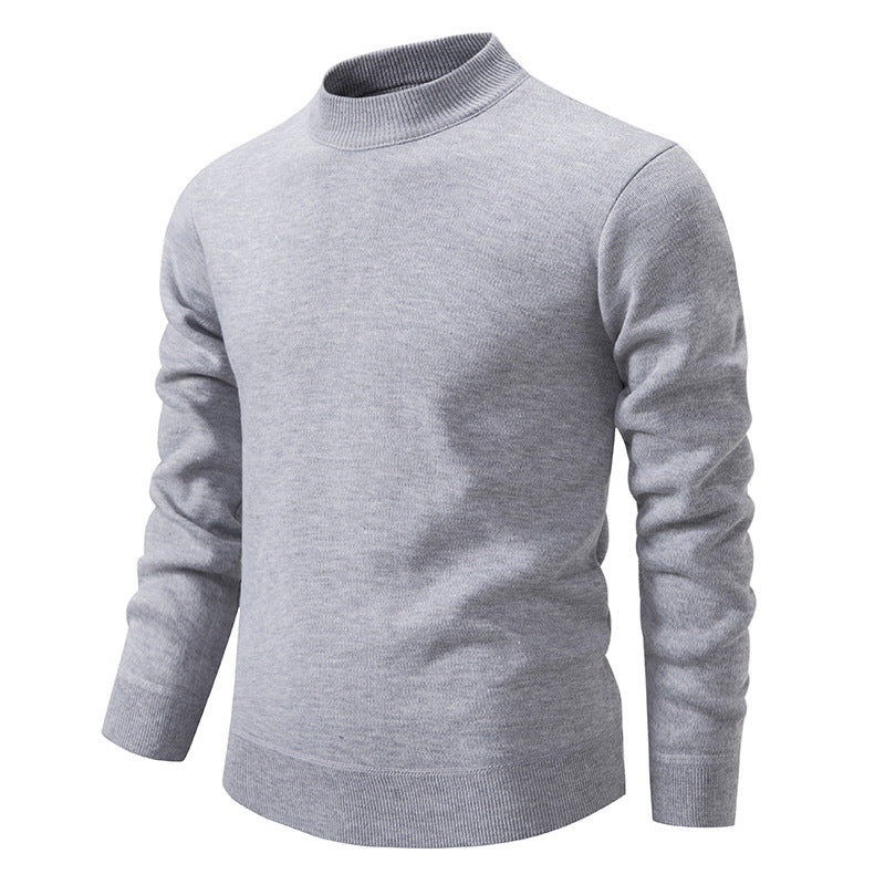 Herren Hochwertiger Strickpullover mit modernem Stehkragen