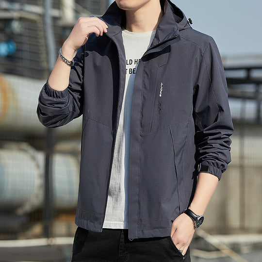 Herren Leichte Kapuzen-Softshelljacke mit winddichter Membran und minimalistischem Urban‑Schnitt Shop Nory
