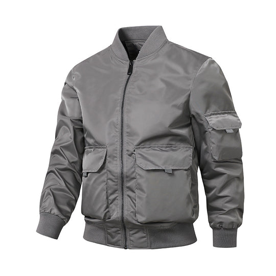 Herren Bomberjacke im Utility‑Style mit windabweisender Shell, Mehrfachtaschen und Rippbündchen Shop Nory