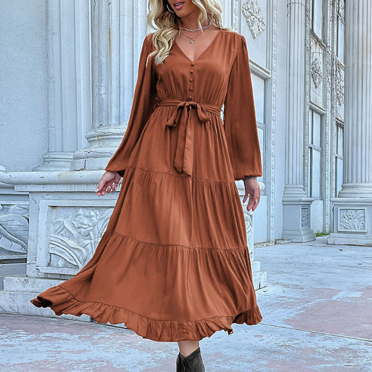 Damen Lange Bluse mit Taillengürtel Shop Nory