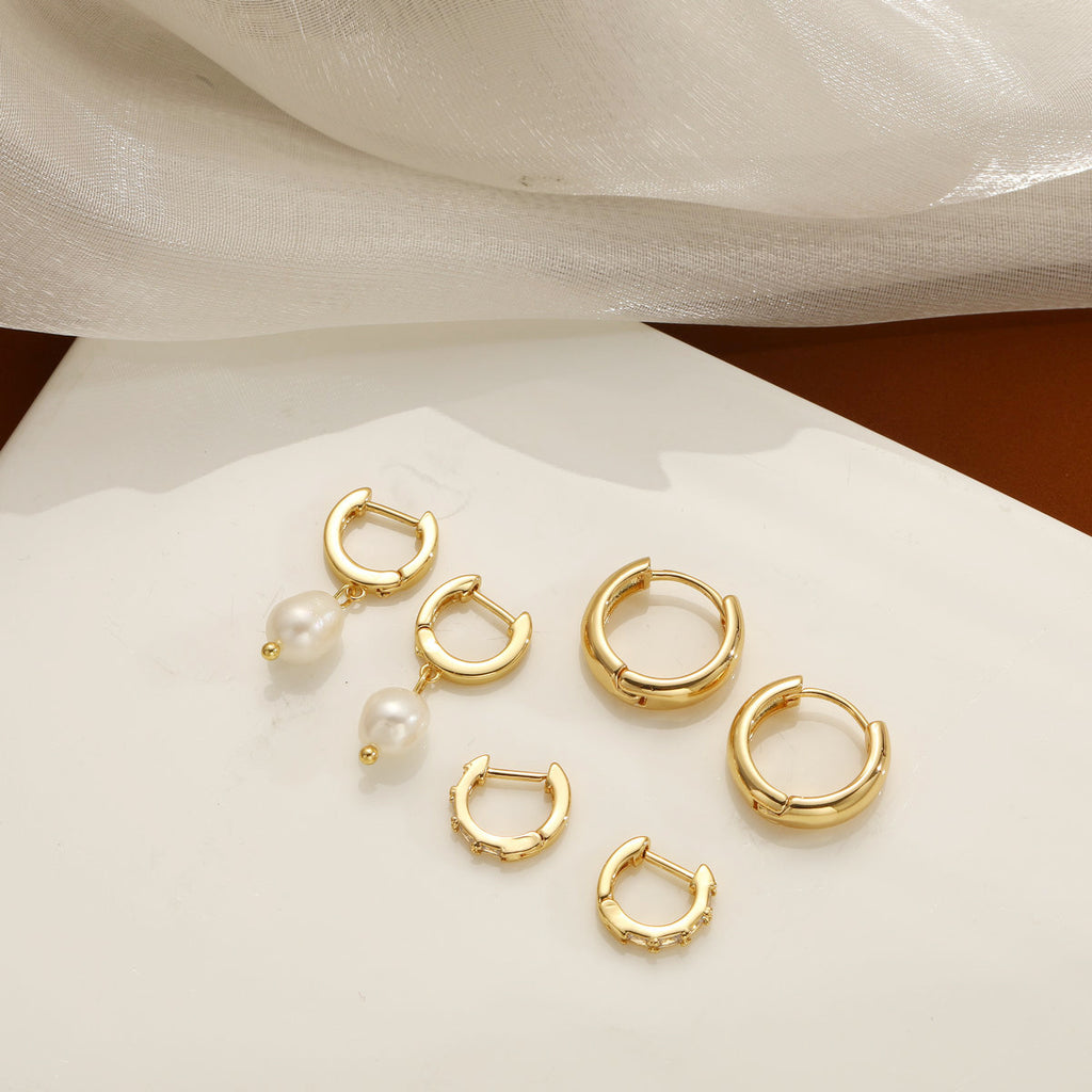 Damen Ohrstecker-Set mit verschiedenen Designs und eleganten Akzenten Shop Nory