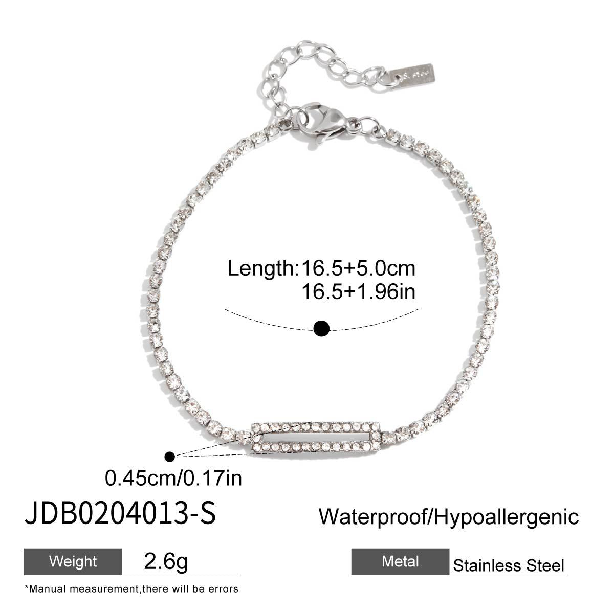 Damen Armband mit funkelnden Zirkonia-Details und hypoallergener Edelstahlverarbeitung Shop Nory