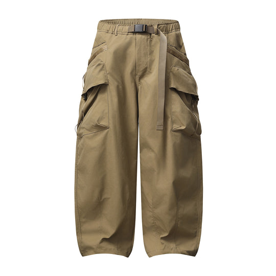 Damen Weite Cargo‑Culotte mit aufgesetzten Taschen und integriertem Webbing‑Gürtel Shop Nory