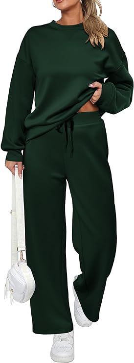 Damen nan zweiteiliges French-Terry Lounge-Set mit oversized Rundhals-Pullover und weitem Highwaist-Jogger Shop Nory