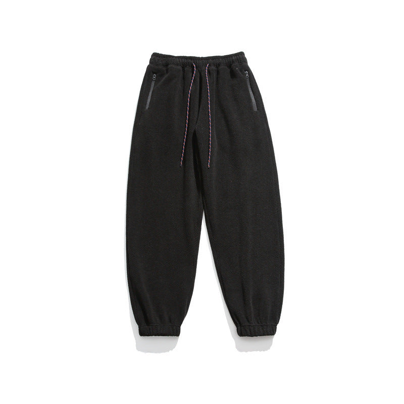 Herren Weit geschnittene Fleece-Jogginghose mit elastischen Bündchen und Eingrifftaschen Shop Nory