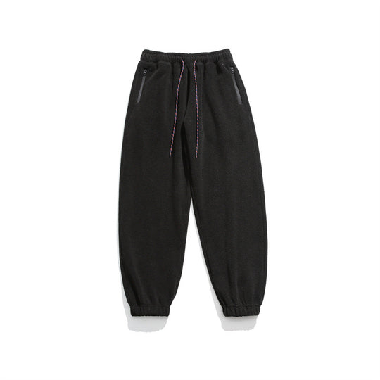 Herren Weit geschnittene Fleece-Jogginghose mit elastischen Bündchen und Eingrifftaschen Shop Nory