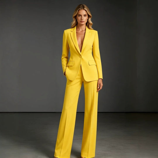 Damen Eleganter Anzug mit weitem Bein