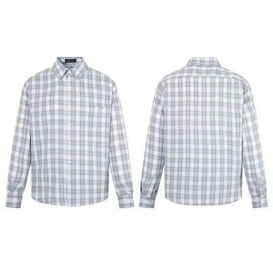 Herren Legeres Oversize-Hemd mit Karomuster, klassischem Hemdkragen und Brusttasche Shop Nory